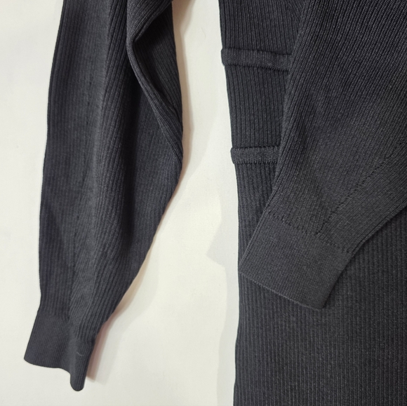 SELF-PORTRAIT Sweetheart-Neck Ribbed-Knit bodycon  Midi Dress - Picture 10 of 16